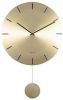Karlsson Wandklokken Wall clock Impressive pendulum Goudkleurig online kopen