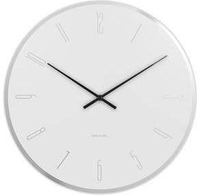 Karlsson Wandklokken Wall Clock Mirror Numbers Glass Wit