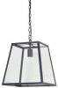 Light&Living Hanglamp Saunte glas metaal zwart 34,5 x 34 x 34 online kopen