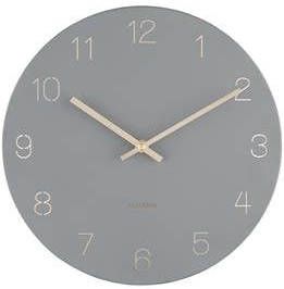 Light & Living Karlsson Wall clock Charm engraved numbers small mouse grey
