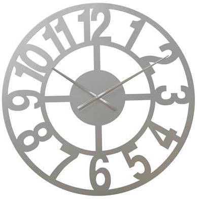 LW Collection Wandklok Jannah Ø60cm zilver