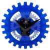 NeXtime Wandklok 35cm Acrylic Bewegend Blauw 'Moving Gears' online kopen