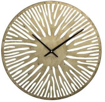 PTMD Derandi Ronde Wandklok 59 x 3, 5 x 59 cm Metaal Goud