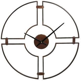 PTMD Mallis Ronde Wandklok 60, 5 x 3 x 60, 5 cm Metaal Zwart