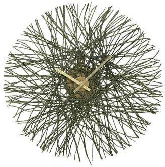 PTMD Masaka Ronde Wandklok 38 x 4 x 38 cm Metaal Grijs