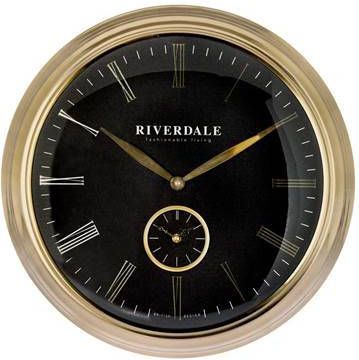 Riverdale Wandklok Aiko Rond Ø71cm zwart Zwart