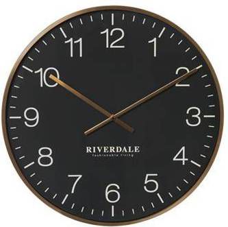 Riverdale Wandklok Camden zwart 53cm online kopen