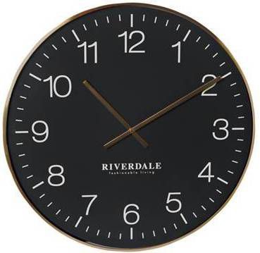 Riverdale Wandklok Camden zwart 75cm online kopen