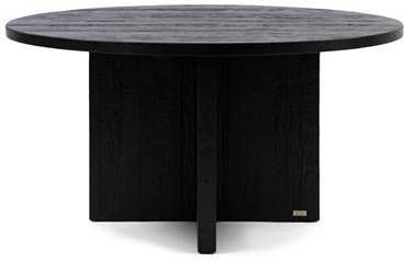 Rivièra Maison Ronde Eettafel 'Sherwood' Eikenhout, 150cm, kleur Zwart