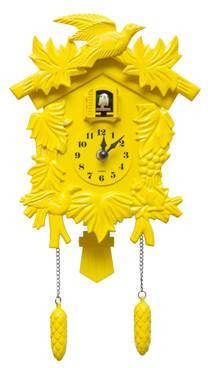 Walplus Cuckoo Wandklok met Slinger Geel
