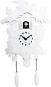 Walplus Cuckoo Wandklok met Slinger Wit