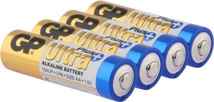 GP 3125003402 batterij Ultra+ Alkaline AA 4 stuks