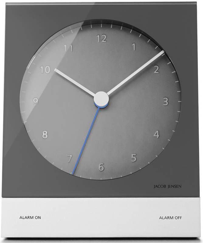 Jacob Jensen 350 Wekker Zendergestuurd 12,5 x 10,3 cm