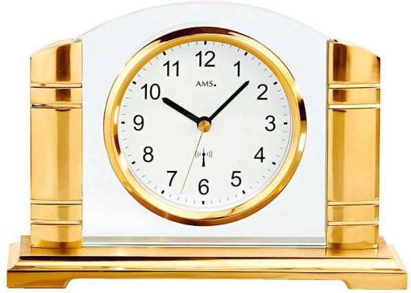 Ams radiografische tafelklok Geelgoudkleur