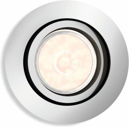 Philips Richtbare inbouwspot Donegal GU10 9cm rond grijs 5039111PN