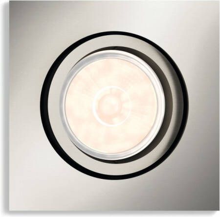 Philips Richtbare inbouwspot Donegal GU10 9cm vierkant mat chroom 5040117PN