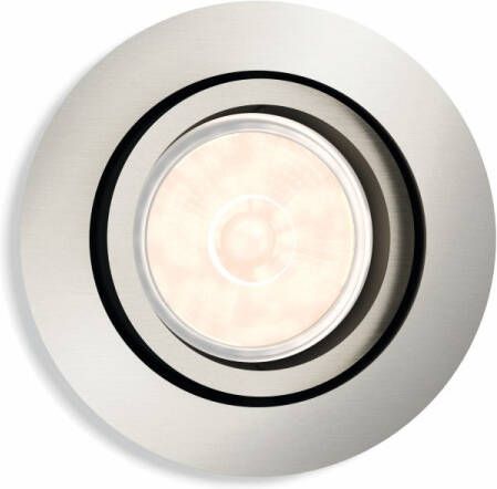 Philips Richtbare inbouwspot Donegal GU10 rond 9cm RVS 5039117PN