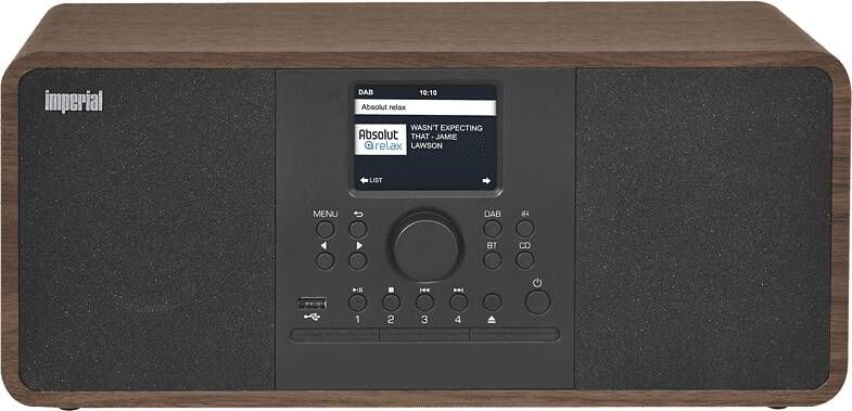Imperial DABMAN I205cd Dab+ En Internetradio Met Cd Hout