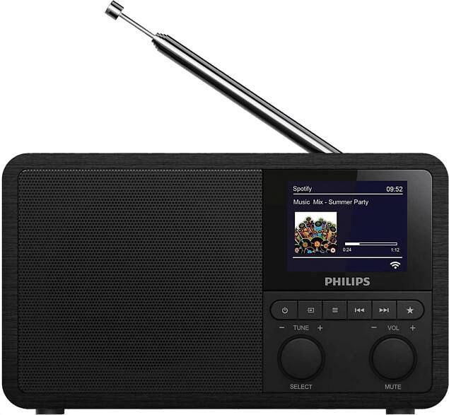 Philips TAPR802 DAB+ internetradio Zwart
