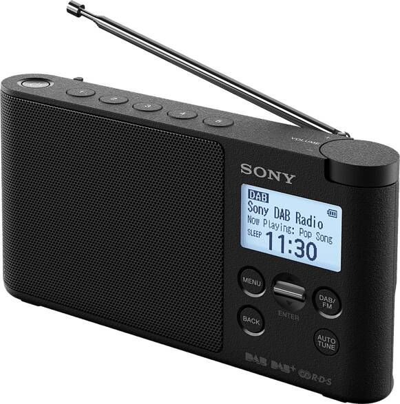 Sony XDR S41D draagbare DAB radio zwart