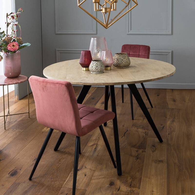 Light & Living Ronde Eettafel 'Magnifera' Mangohout, 120cm
