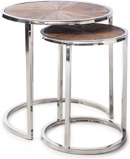 Riviera Maison Greenwich End Table S/2 58.0x58.0x59.0 cm