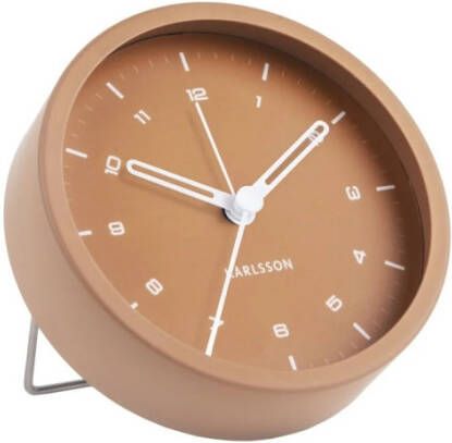 Karlsson Wekkers Alarm clock Tinge steel Bruin