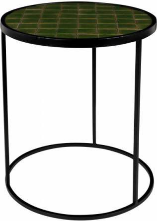 Zuiver Sidetable Ijzer/MDF Geglazuurd 45 x Ø40 cm Groen