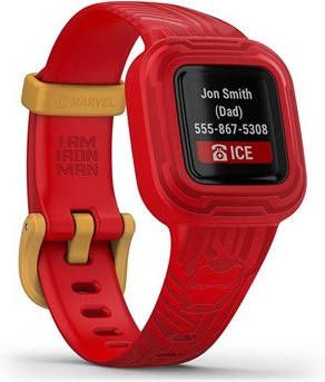 Garmin vivofit jr. Fitnesstracker voor 3 kinderen Iron Man