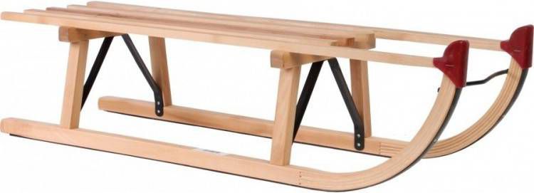 Nijdam slee hout Davos 80 cm 0272