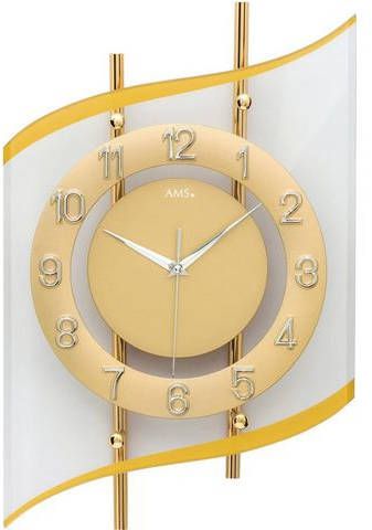 AMS Zendergestuurde wandklok F5505