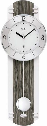 AMS Zendergestuurde wandklok met slingeruurwerk F5294