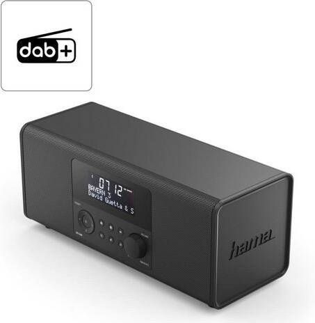 Hama Digitale radio(dab+)Digitaal radio, DAB wekkerradio, FM/stereo/6W DR1400