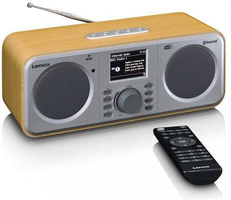 Lenco Internetradio Met Dab+, Bluetooth® En Spotify Connect Dir 141wd Hout