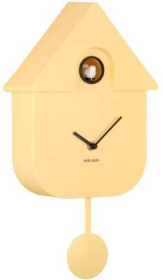 Karlsson Modern Cuckoo koekoeksklok Soft Yellow