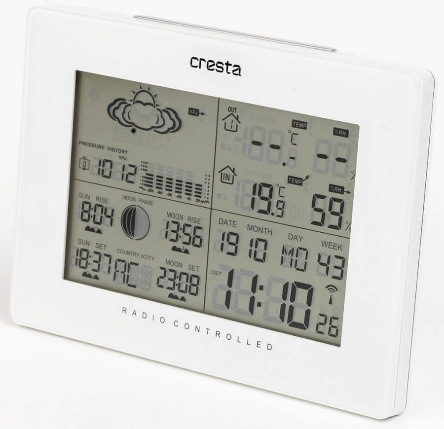 Cresta C care Dtx370 Digitaal Weerstation Wit