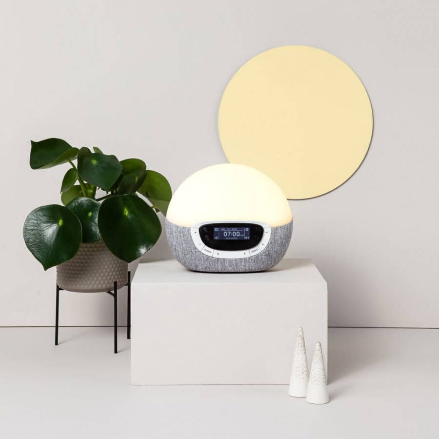 Lumie Wake up light Bodyclock Shine 300 wit en grijs