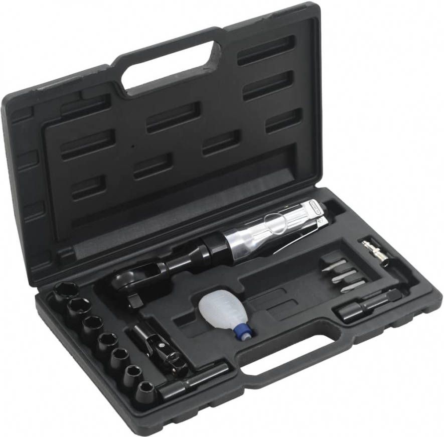 VidaXL Pneumatische Ratelsleutelset 1/2&apos, &apos, 16 delig