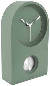 Karlsson Tafelklokken Wall/Table Clock Taut Rubberized Groen