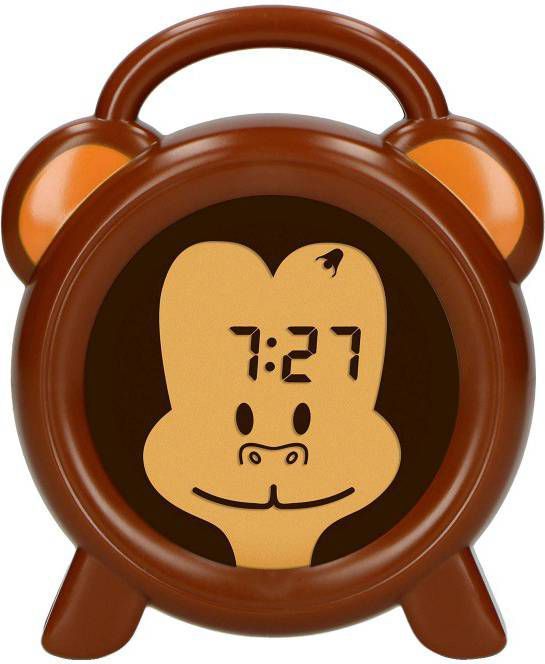 Alecto Slaaptrainer, Nachtlampje En Wekker Bc 100 Monkey Bruin