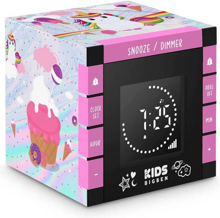 Bigben kinderwekker met projector R70P(Eenhoorn 2 )