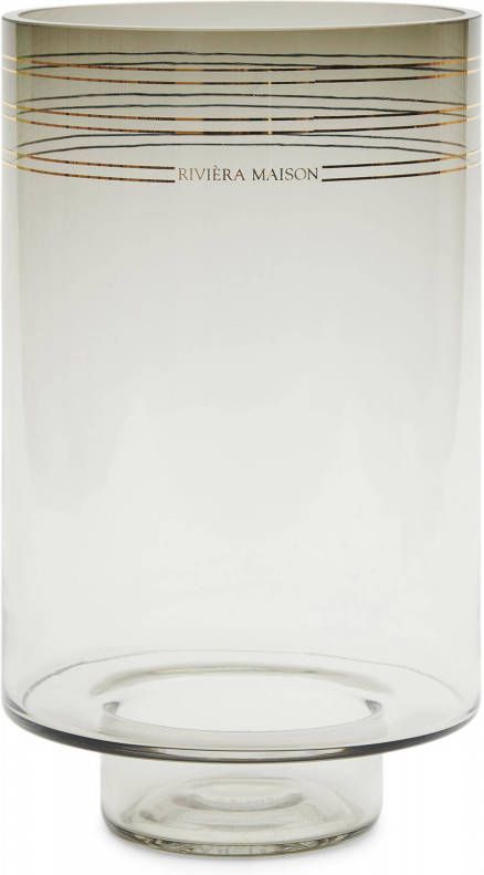 Riviera Maison RM Crawley Hurricane grey Glas 15.0x15.0x25.0 cm