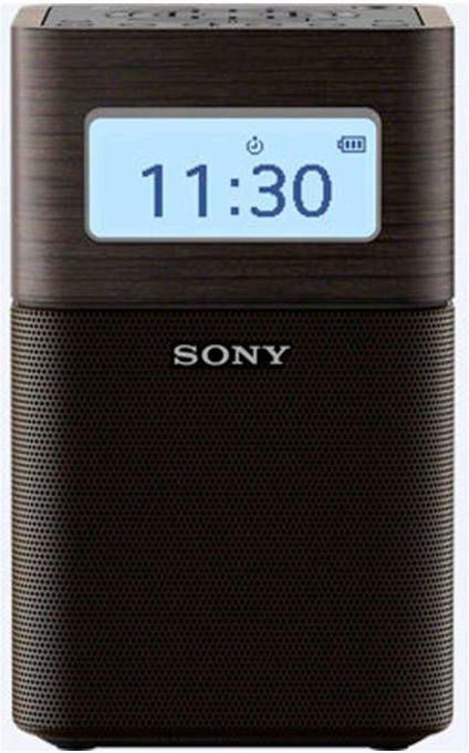 Sony SRFV1BTB.EU8 draagbare wekkerradio zwart