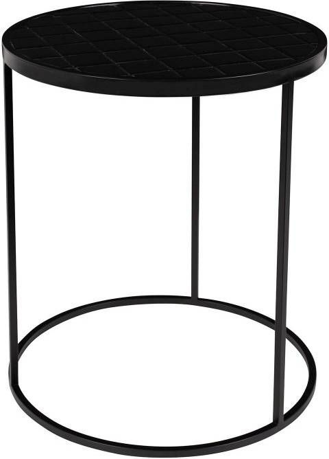 Zuiver Bijzettafel Glazed Zwart
