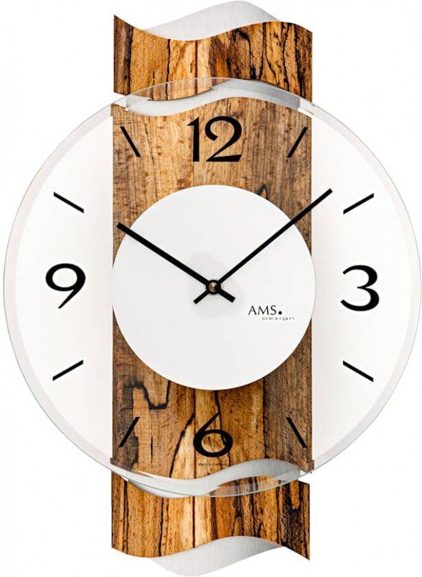 Ams Wandklok Bruin