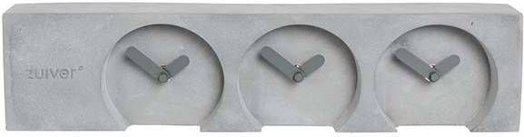 Zuiver Zone Time Tafelklok Beton Grijs
