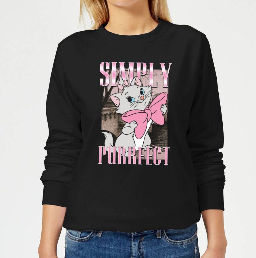 Disney Aristocats Simply Purrfect Women's Sweatshirt Black