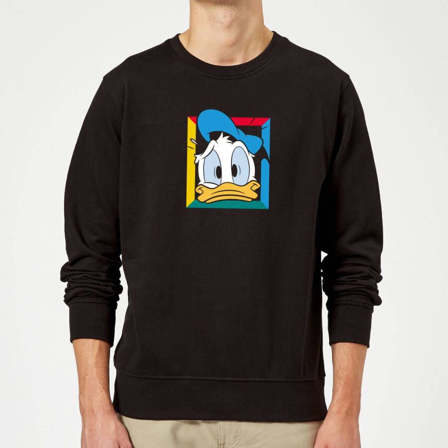 Disney Donald Face Sweatshirt Black