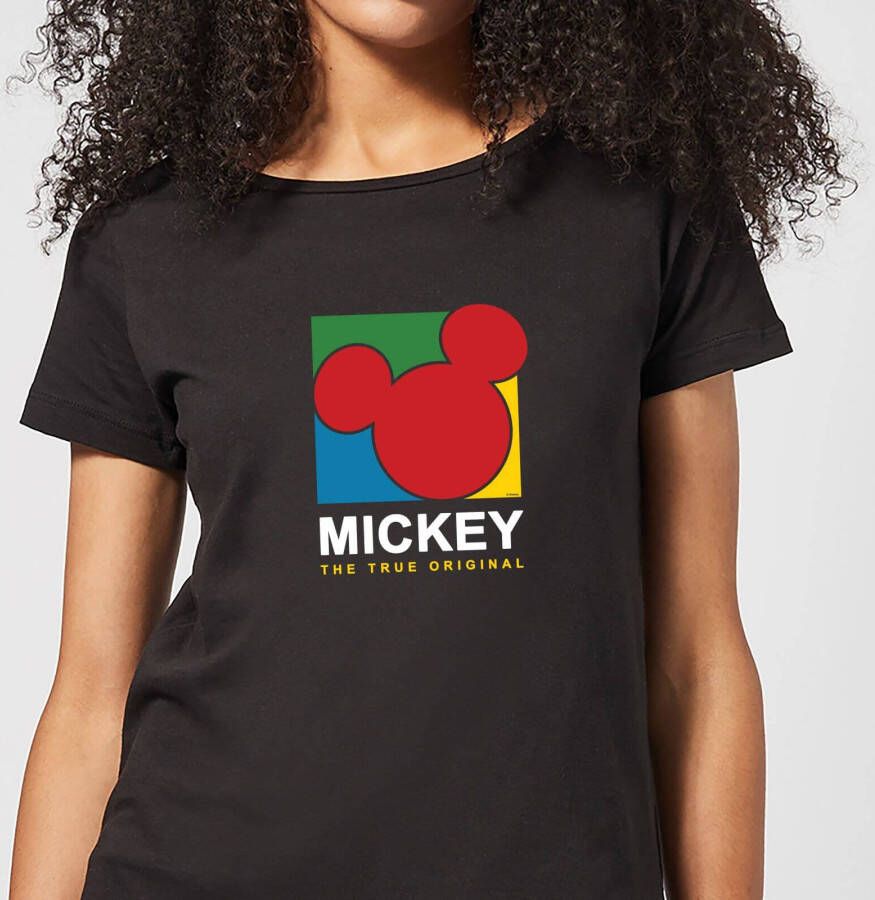 Disney Mickey The True Original Women's T Shirt Black XXL Zwart