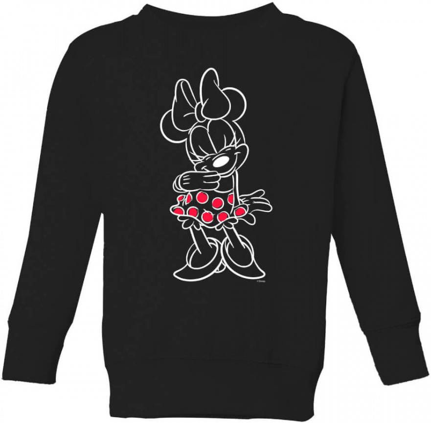 Disney Mini Mouse Line Art Kids' Sweatshirt Black 146/152(11 12 jaar )